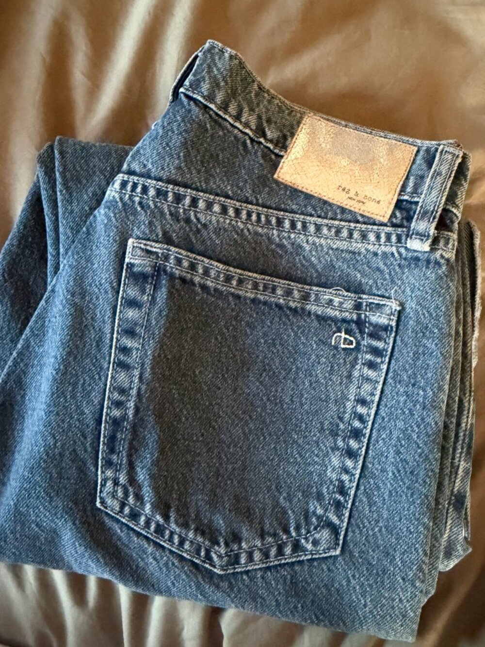 Rag & Bone Shea Studded High Rise Straight Jeans Size 25 - Picture 3 of 12
